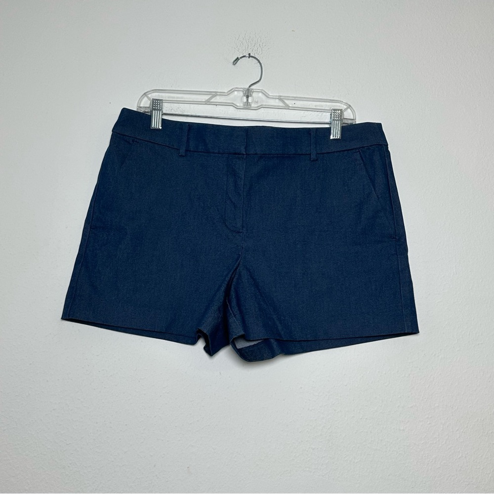 LOFT The Riviera Shorts in Refine Denim High Waist in Blue - Picture 3 of 15